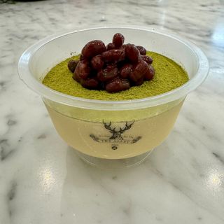 Crème brûlée cup matcha azuki