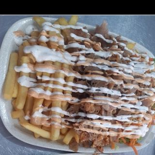 Kebab no prato 