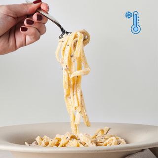 Tagliatelle con longaniza y trufa