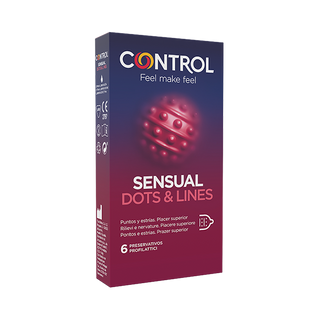 Control Sensual Dots e Lines 6 pezzi 