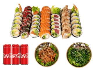 Koi Set z 2 Salatkami i 3 napoje do wyboru
