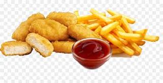 100 Tapa De Nuggets De Pollo Con Papas Frita (8 und)