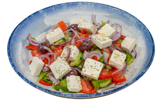 Salata Greceasca cu branza feta si oregano