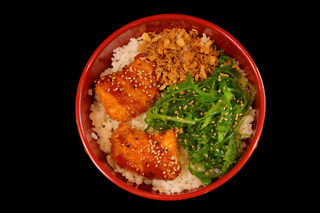 Poke salmón frita