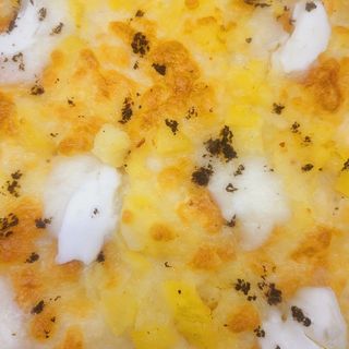 Patate ripassate, bufala e tartufo