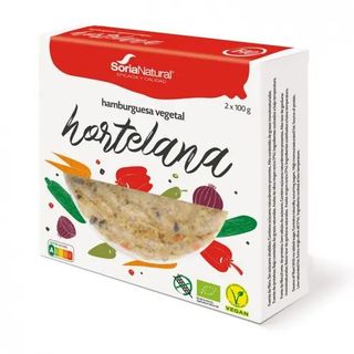 Hamburguesa Vegetal Hortelana Bio Soria Natural 2 X 100 Gr.