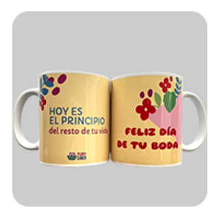 Taza "Feliz Día De Tu Boda" 1Ud.