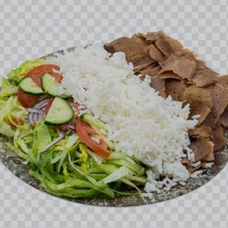 Plato Kebab Con Arroz