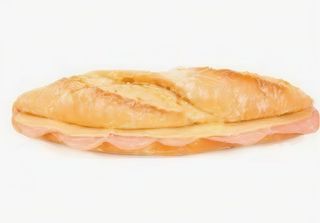 44. Bocadillo Caliente De Jamón York Y Queso