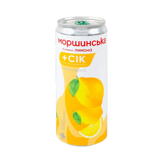 Напій Моршинська Лимон 0,33л ж/б