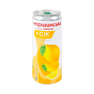 Напій Моршинська Лимон 0,33л ж/б