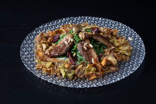 Salteado De Vainas Y Foie