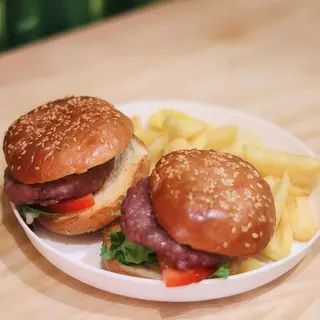 Infantil miniburgers con patatas