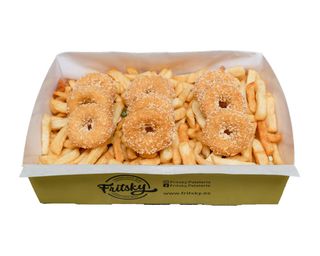 Patatas fritas + Cheese Rings (10un)