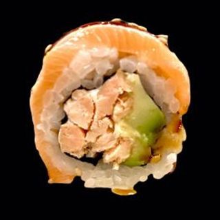 salmone cotto flambe