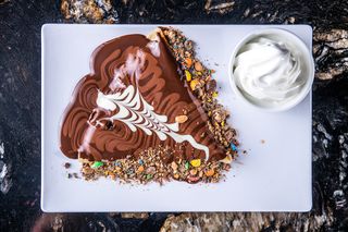 M&M Peanut Chocolate Crepe