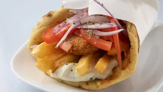 Pita con polpette di verdure