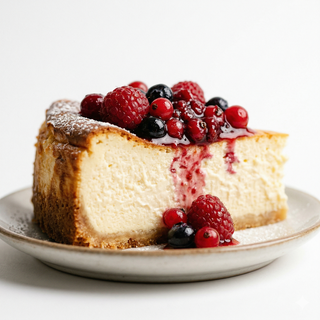 Tarta De Queso Con Frutos Rojos (Porción)