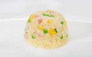 Riso cantonese + involtini primavera
