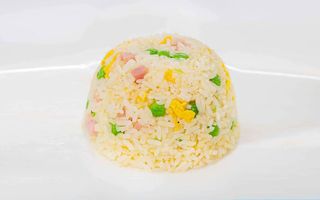 Riso cantonese + involtini primavera