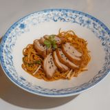 Tallarines salteados con magret de pato