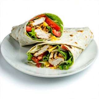 Wraps con jamón y queso/wraps with ham and cheese