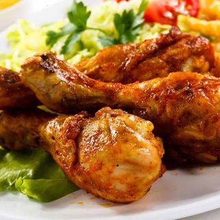 1/2 Pollo Frito con patatas fritas