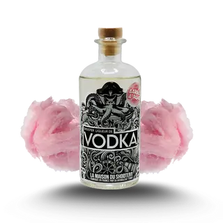 Bouteille de Shooter Vodka Saveur Barbe A Papa (50 Cl.)
