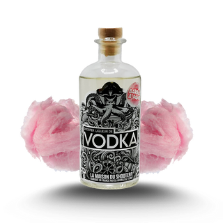 Bouteille de Shooter Vodka Saveur Barbe A Papa (50 Cl.)