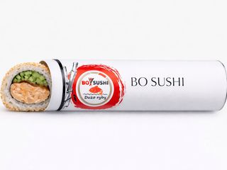 Uramaki z pieczonym łososiem x10