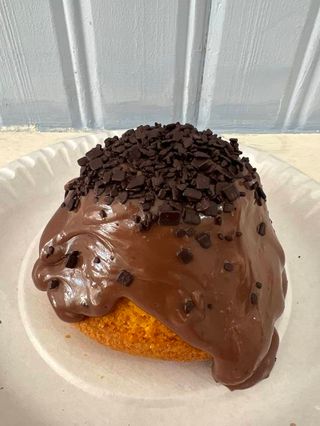 Mini Vulcão de Cenoura com Chocolate