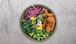 Poke Vegan de Cogumelos Shimeji