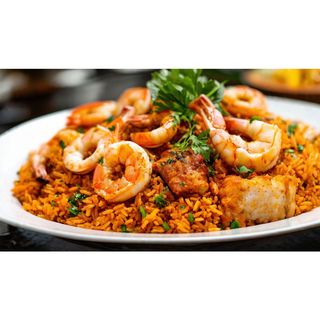Mixed Seafood Jollof Rice