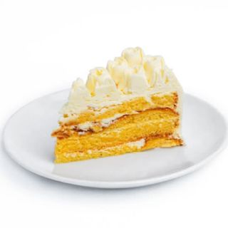 White Chocolate Rose Cake Slice