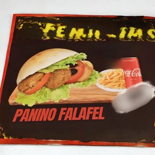 Panino falafel menu