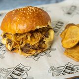 Oklahoma onion Smash burger single