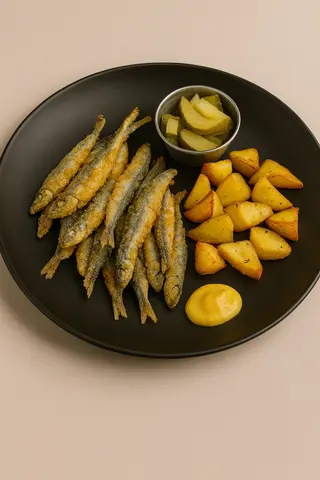 Hamsii cu garnitura la alegere 600g