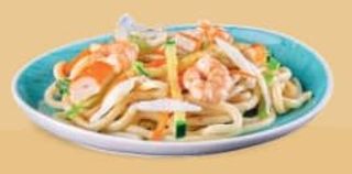 Soba con frutti di mare