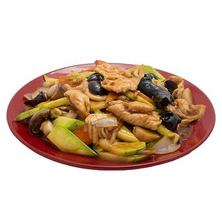 56. Пиле с бамбук и гъби (800гр)