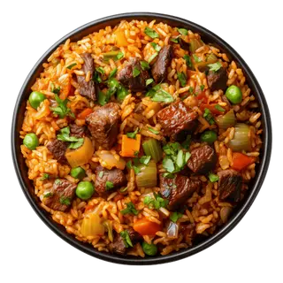 Jollof / Fried Rice & Beef
