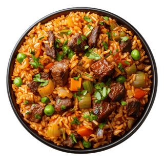 Jollof / Fried Rice & Beef