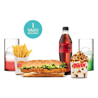 Menú Long Chicken® Verano Con Vaso Grande