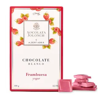 Chocolate Blanco con Frambuesa y Yogur Jolonch 100 Gr.