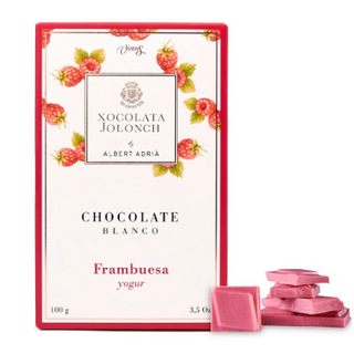 Chocolate Blanco con Frambuesa y Yogur Jolonch 100 Gr.