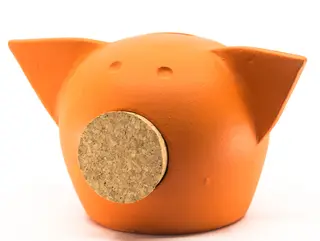 Pusculita ceramica Chalk Collection Small Orange  S
