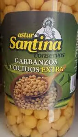Bote De Cristal Garbanzos Cocidos
