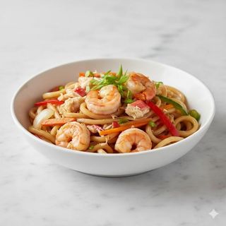 Udon Frito Con Marisco