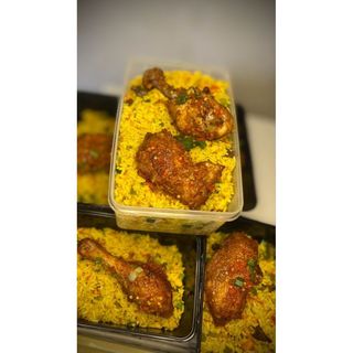 Fried Rice And Chicken Or Turkey