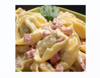 Ravioli panna e prosciutto