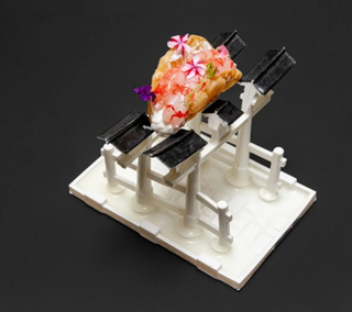 Taquito gambero locale e burrata